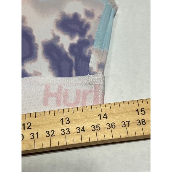 Hurley Women Tie Dye Lightly Padded Comfort Bra Pink Wirefree Wireless Size 36C - Picture 5 of 11